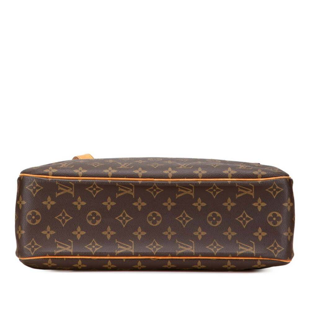 LOUIS VUITTON Authentic Brown Monogram Leather Shoulder Bag - Picture 3 of 10